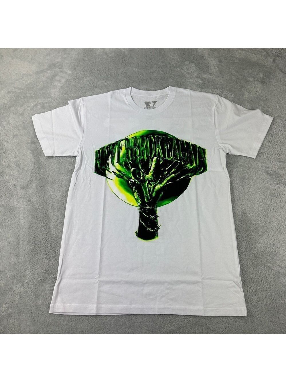 Vlone x Never Broke Again "Slime" NWOT Men's Size Medium T-shirt White Made USA